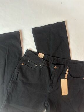 LEVI'S 515 MID-RISE BOOT CUT BOOTCUT JEANS Women's 16 Medium Black NWT